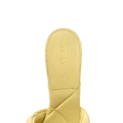 Bottega Veneta Nappa Quilted Rubber Lido Mule Sandals 39 Moon Beam 6 of 9