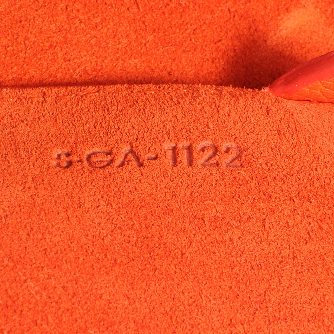 Celine Leather Medium Horizontal Cabas Phantom Orange 7 of 7