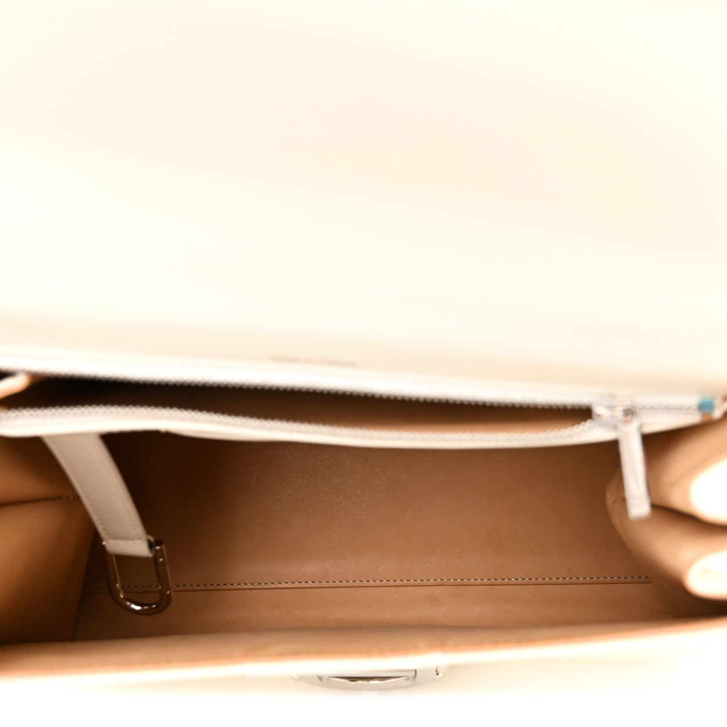 Box Calfskin Studded MM Brillant Satchel Ivory