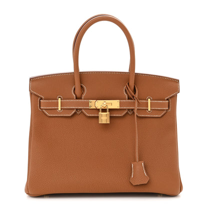 Hermes Togo Birkin 30 Gold 1 of 11