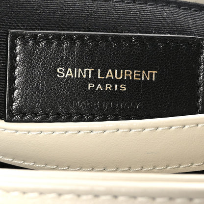 Saint Laurent Calfskin Y Quilted Monogram Toy Loulou Crossbody Bag Crema Soft 6 of 11