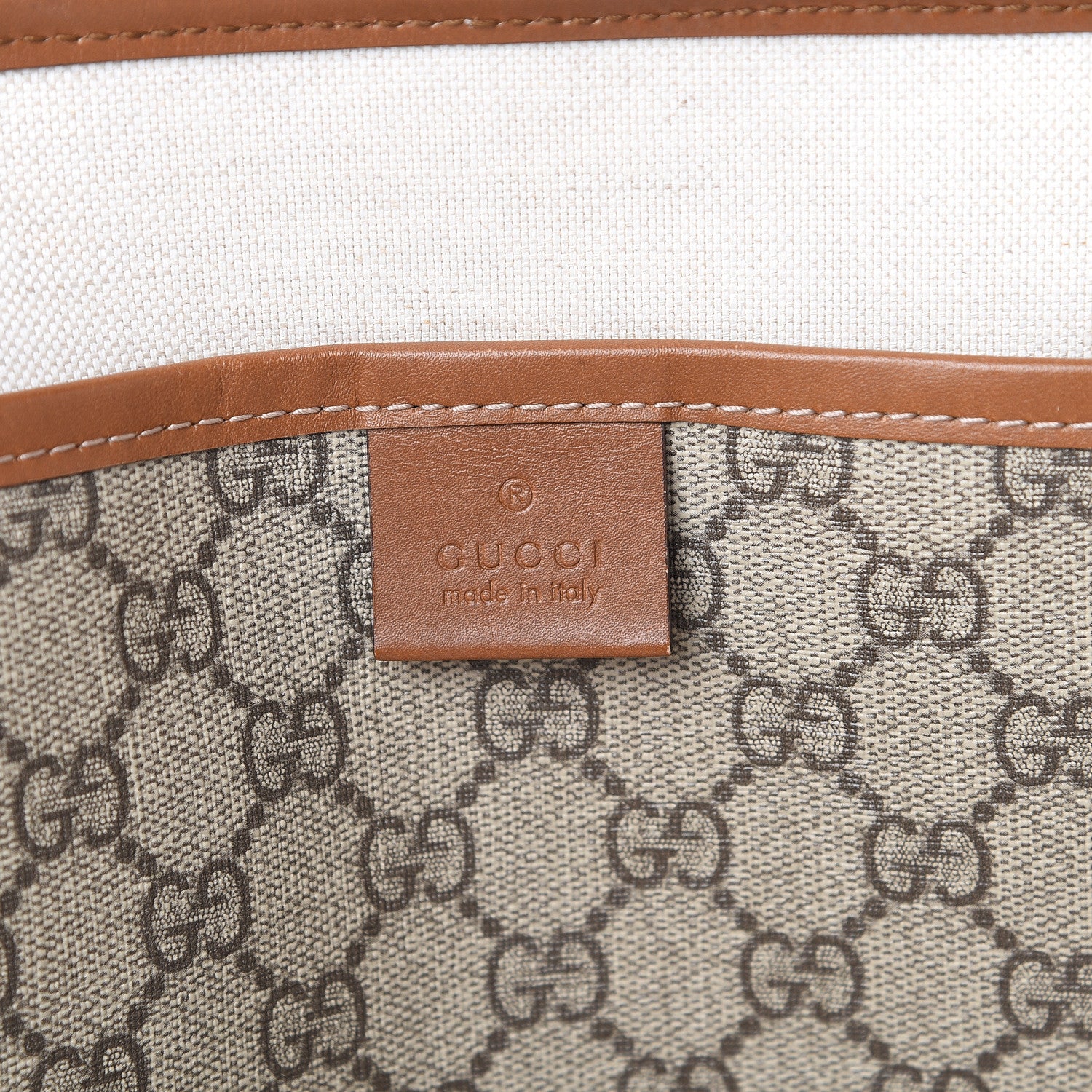Gucci GG Plus Monogram Medium Signature Web Loop Tote Brown 5 of 13
