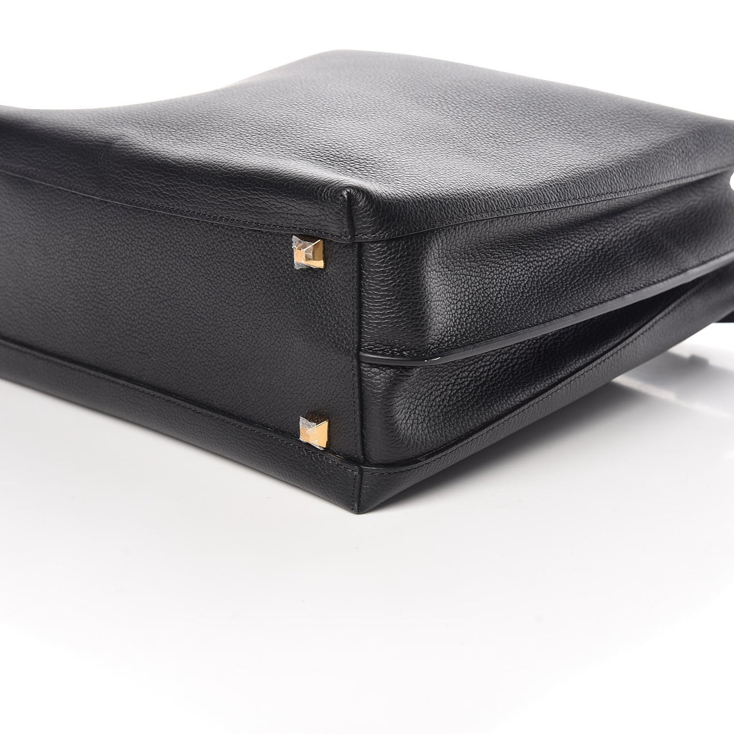 Grained Calfskin Large Milla Hobo Black