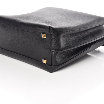 MCM Grained Calfskin Large Milla Hobo Black 10 of 11