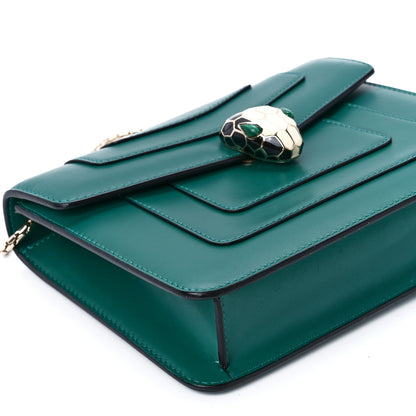 Bulgari Calfskin Serpenti Forever Crossbody Bag Emerald Green 11 of 13