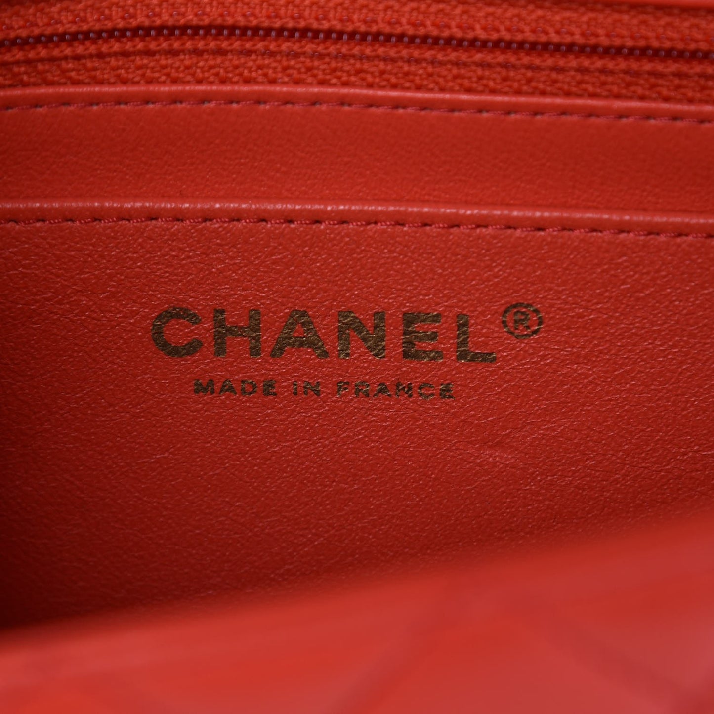 Lambskin Quilted Mini Rectangular Flap Red