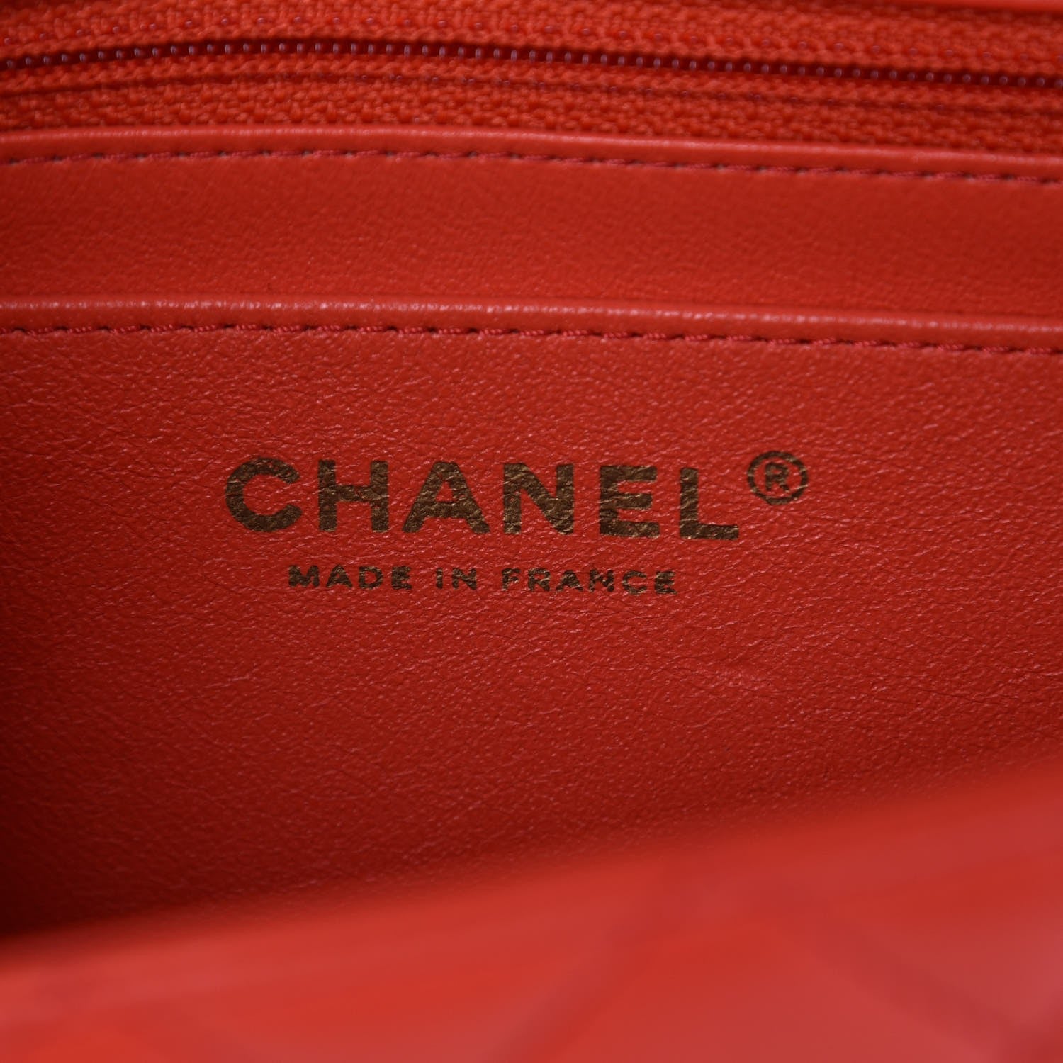 Chanel Lambskin Quilted Mini Rectangular Flap Red 6 of 8