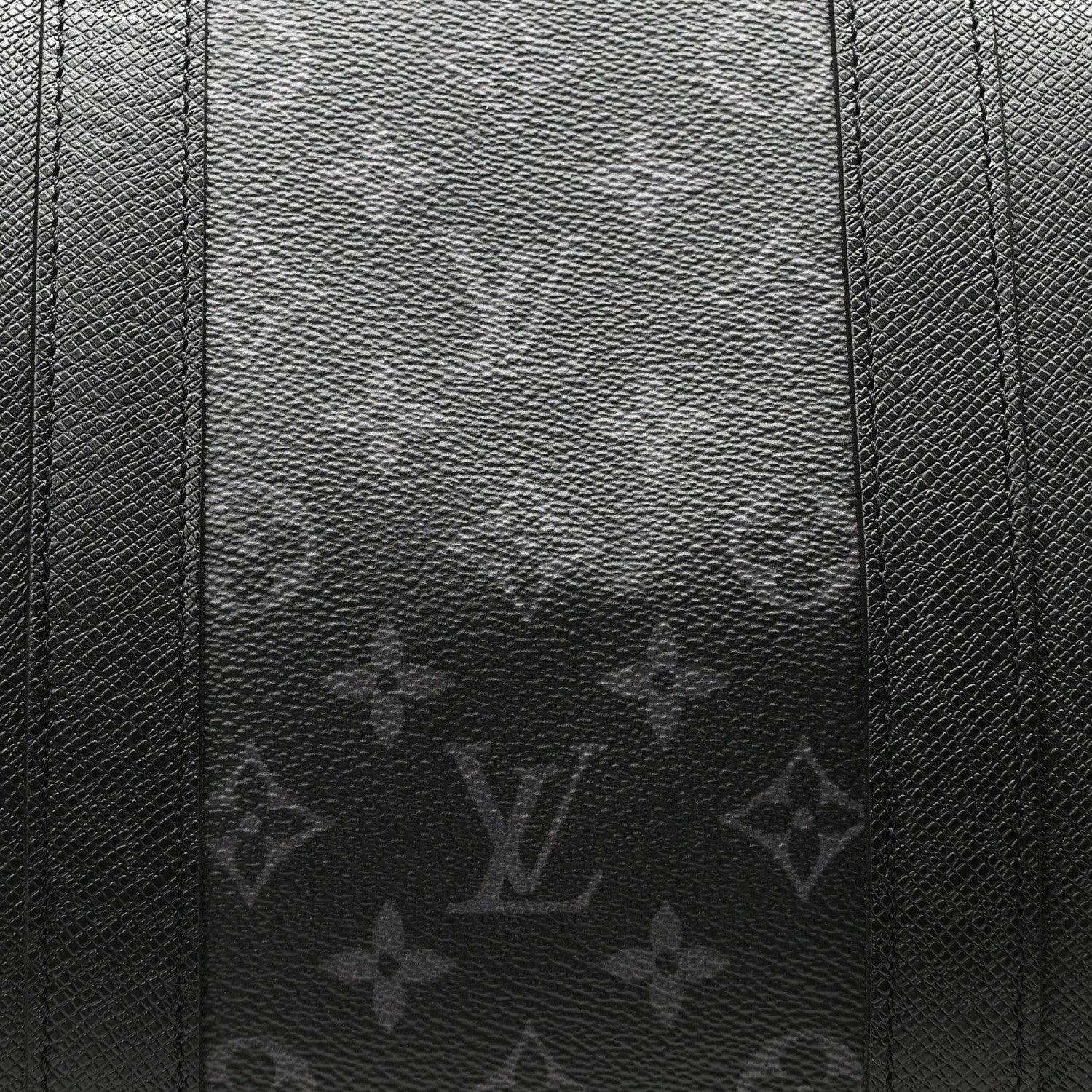Louis Vuitton Taiga Monogram Eclipse Keepall Bandouliere 50 Black 7 of 9