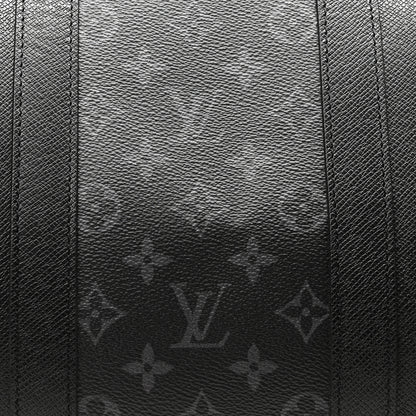 Louis Vuitton Taiga Monogram Eclipse Keepall Bandouliere 50 Black 7 of 9
