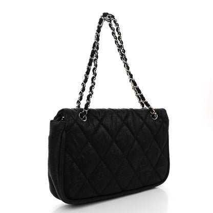 Chanel Coated Canvas Quilted Le Marais Flap Black 3 of 9