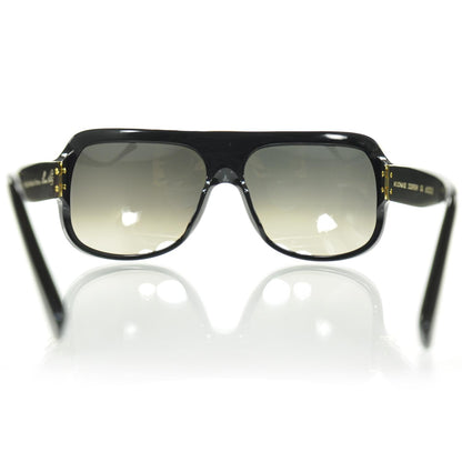 Louis Vuitton Millionaire Sunglasses Black w Gold Plated Lenses 4 of 8