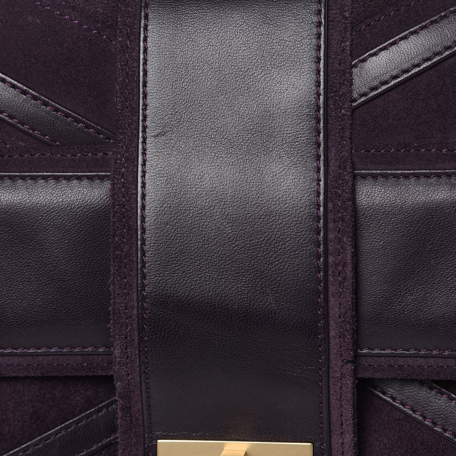 Chanel Suede Union Jack Jumbo Mademoiselle Flap Purple 14 of 14
