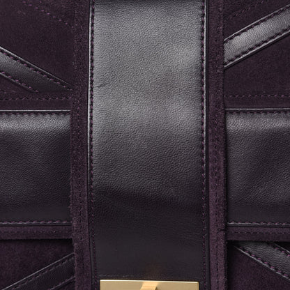 Chanel Suede Union Jack Jumbo Mademoiselle Flap Purple 14 of 14