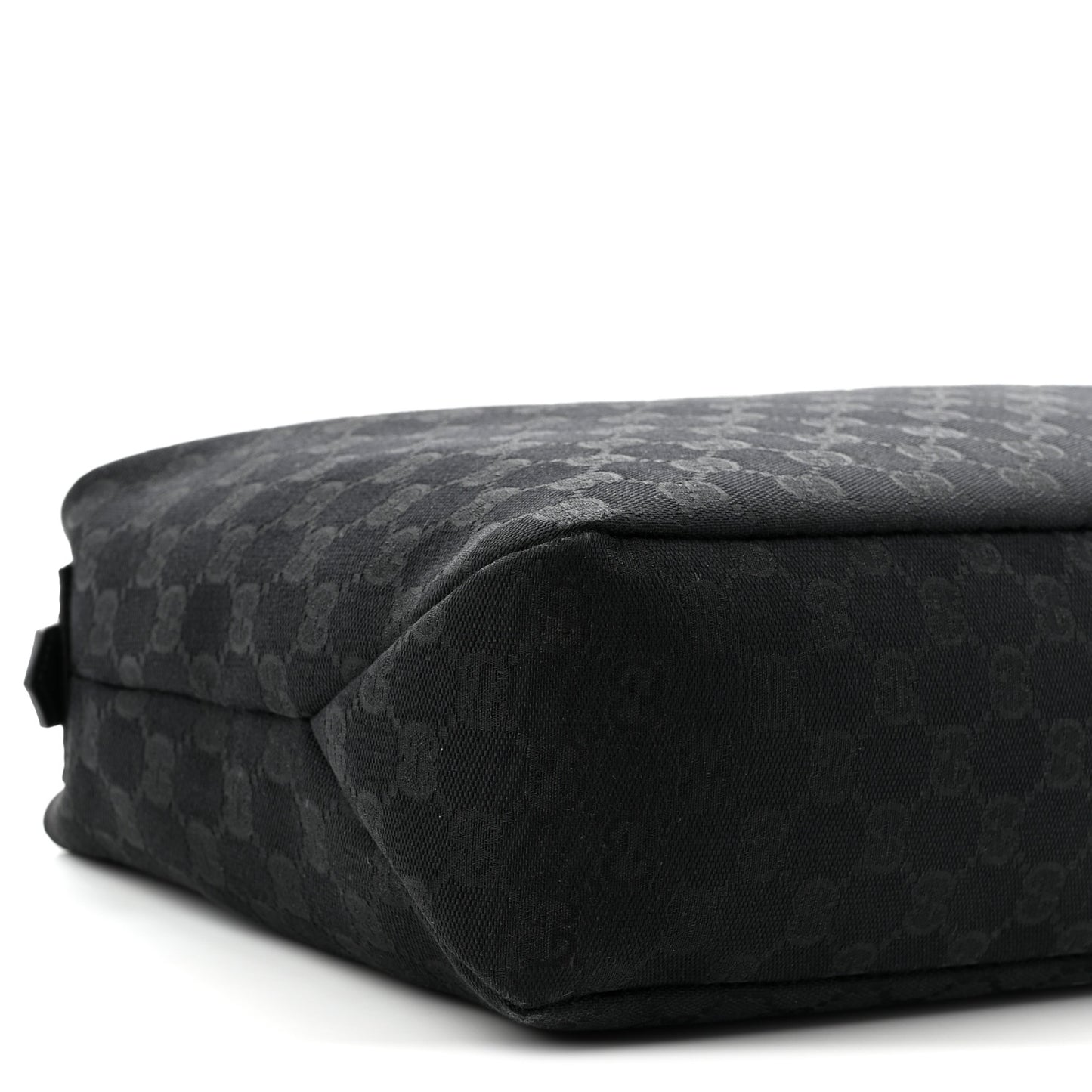 Monogram Medium Horsebit Chain Hobo Black