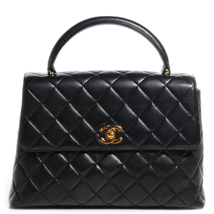 Chanel Lambskin Quilted Medium Kelly Flap Bag Black 1 of 9