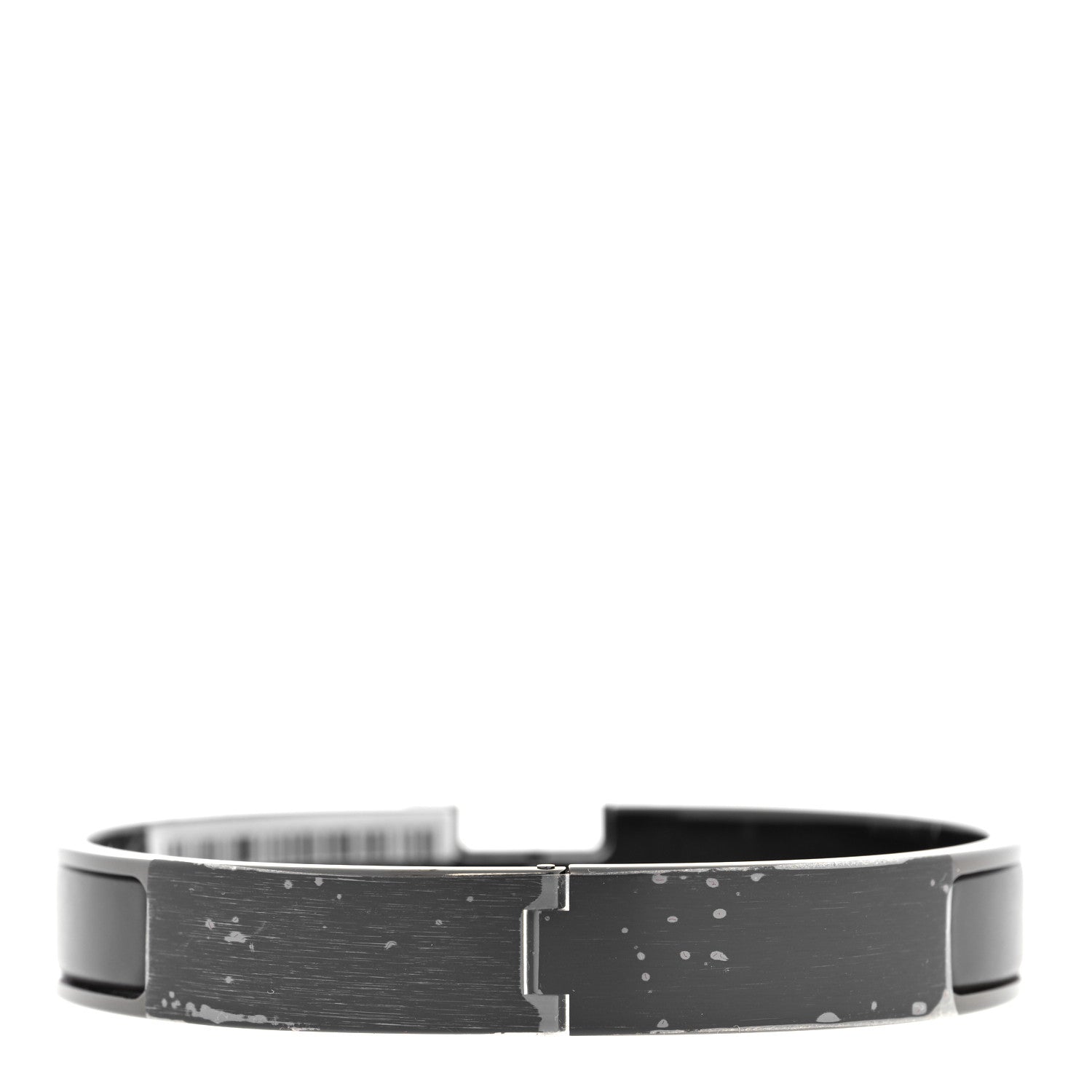 Hermes Matte Enamel Narrow Clic Clac HH Bracelet T6 So Black