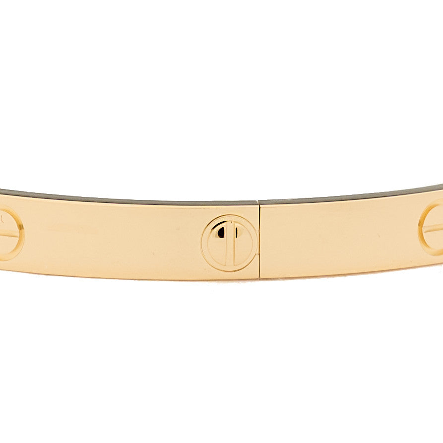 Cartier 18K Yellow Gold Medium LOVE Bracelet 17 5 of 9