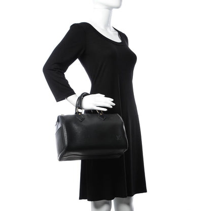 Louis Vuitton Epi Speedy 25 Black 2 of 14