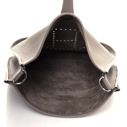 Hermes Taurillon Clemence Evelyne III GM Gris Asphalte 5 of 12