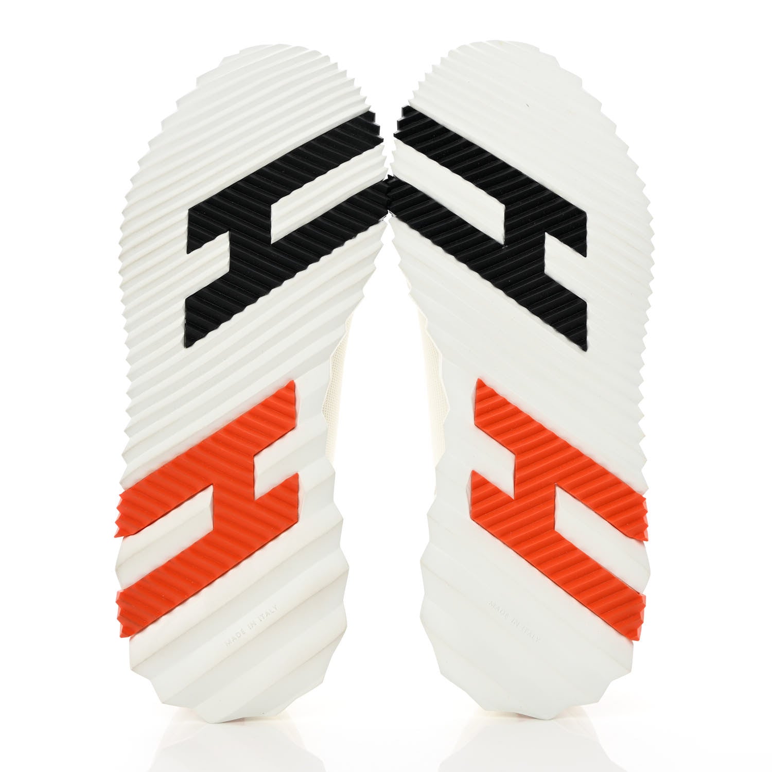 Hermes Technical Canvas Suede Goatskin Mens Bouncing Sneakers 44 White Orange 10 of 16