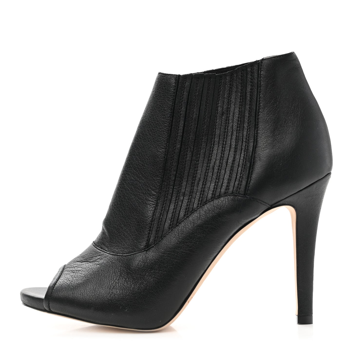 Grained Calfskin Brenna Ankle Boots 37.5 in black