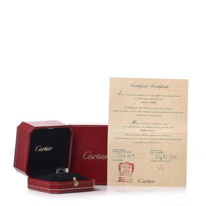Cartier 18K White Gold 5.5mm LOVE Ring 52 6 5 of 5