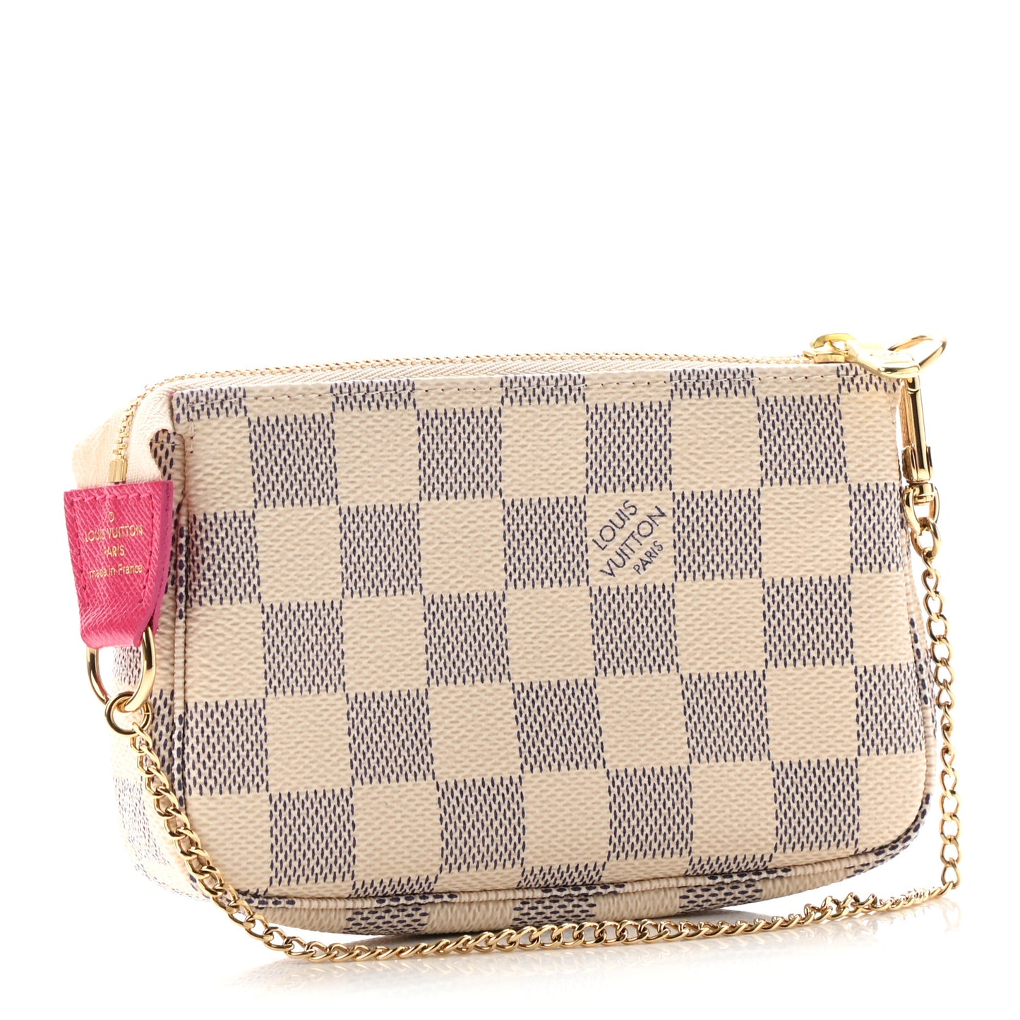 Damier Azur 2021 Christmas Animation Hollywood Mini Pochette Accessories Fuchsia