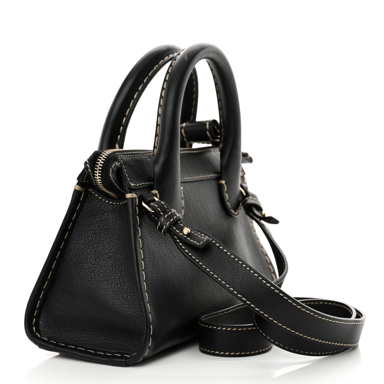 Chloe Buffalo Mini Edith Sepia Black 3 of 10