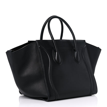 Celine Grained Calfskin Medium Phantom Luggage Black 3 of 16