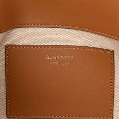 Burberry Raffia Calfskin TB Note Crossbody Bag Natural 6 of 10