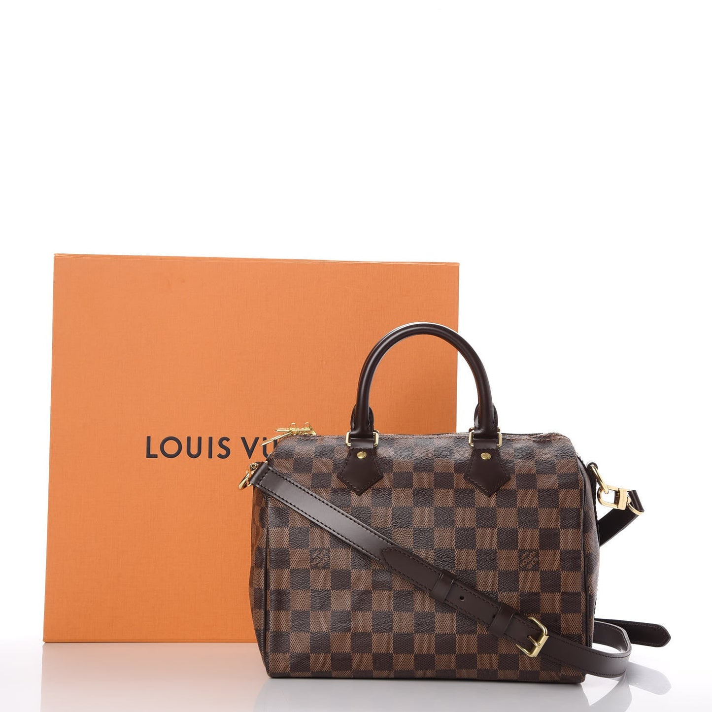 Damier Ebene Speedy Bandouliere 25