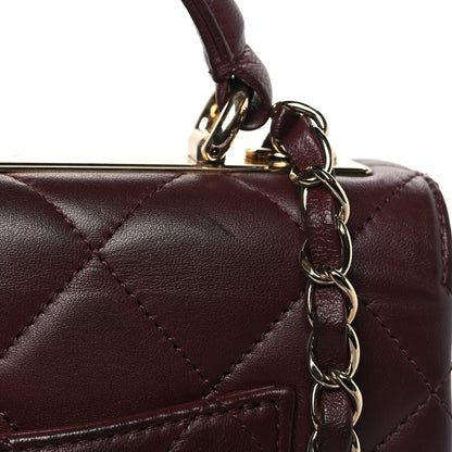 Chanel Lambskin Quilted Small Trendy CC Flap Dual Handle Bag Burgundy 12 of 12