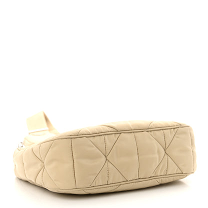 Prada Re-Nylon Triangle Quilted Padded Patchwork System Shoulder Bag Deserto 4 of 11