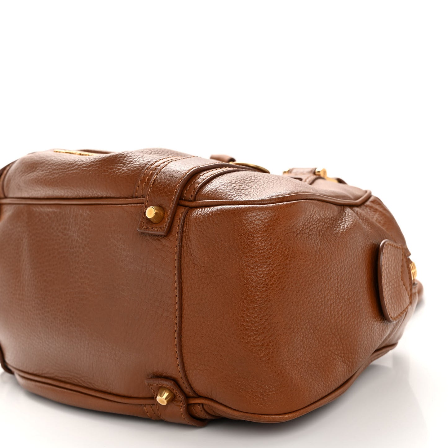 Pebbled Calfskin Small Ashbury Satchel Tan