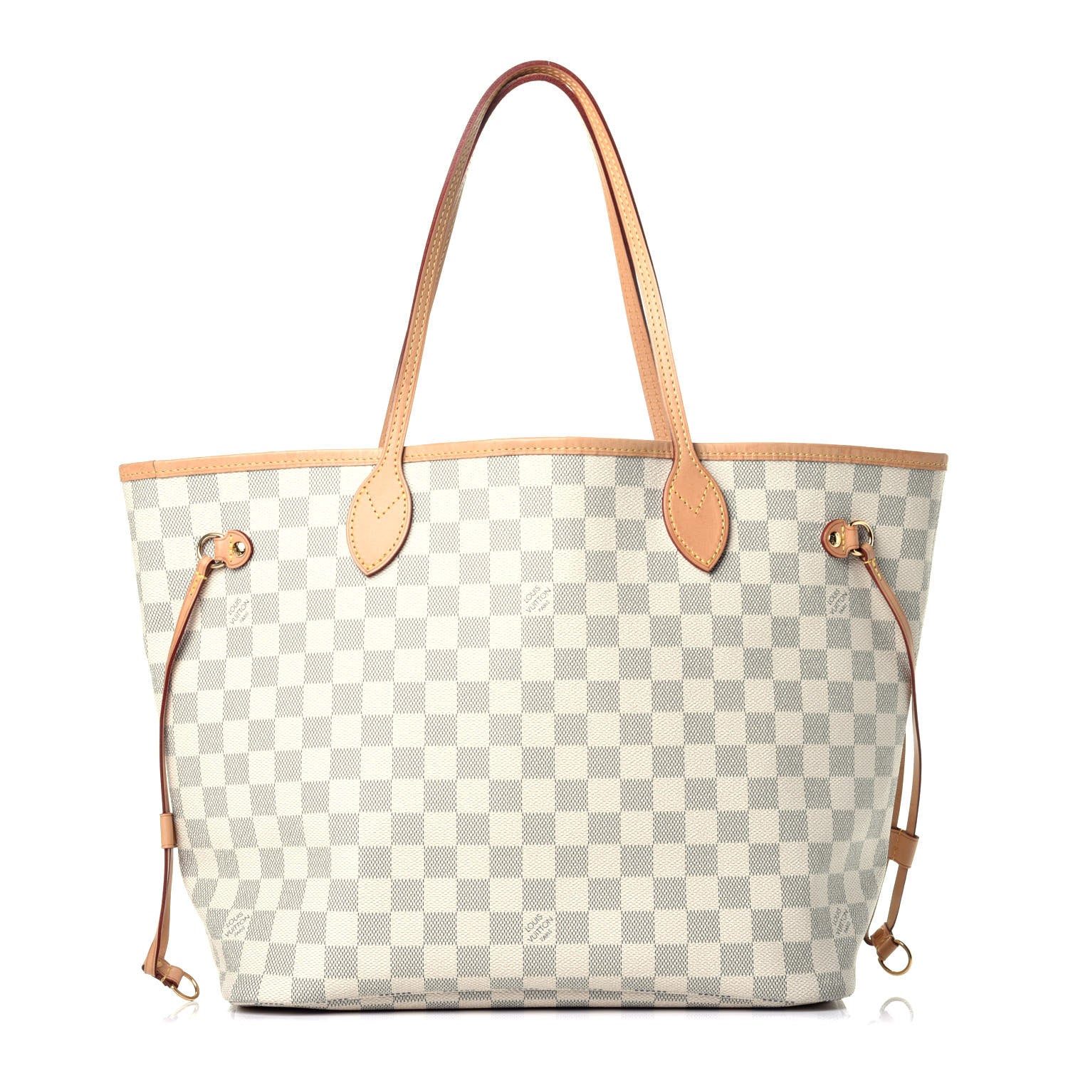 Louis Vuitton Damier Azur Neo Neverfull MM Rose Ballerine 1 of 20