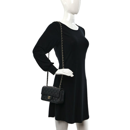 Chanel Iridescent Caviar Quilted Mini Rectangular Flap Charcoal 2 of 12