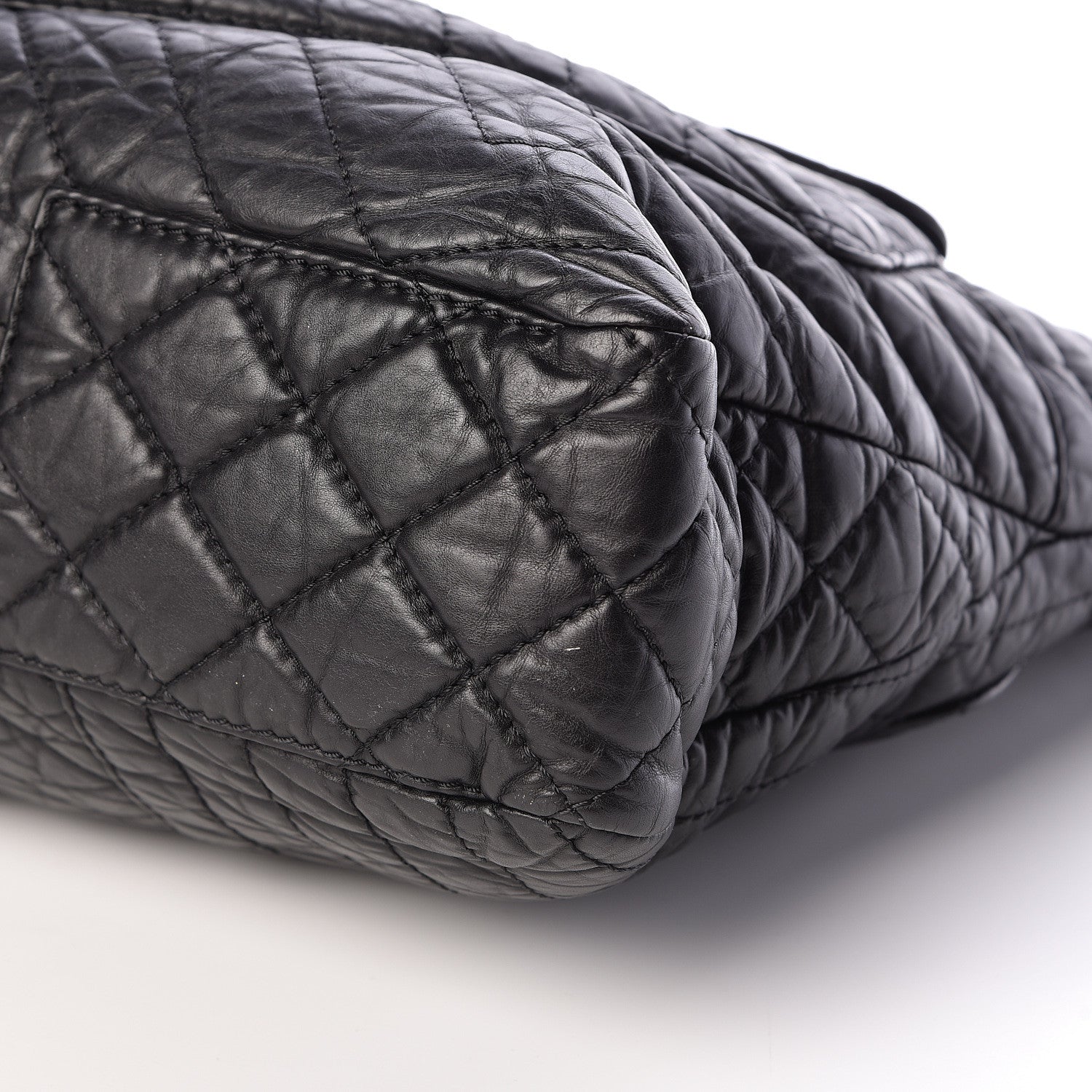 Chanel Aged Calfskin Karl's Cabas Tote Black 10 of 10