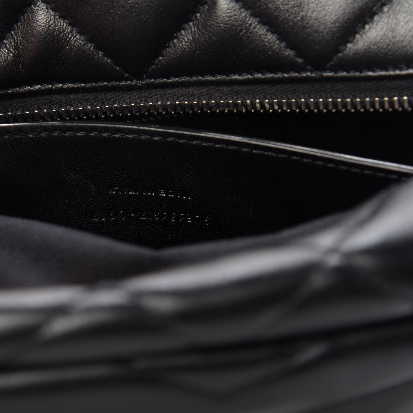 Calfskin Y Quilted Monogram Small Loulou Bowling Bag Black