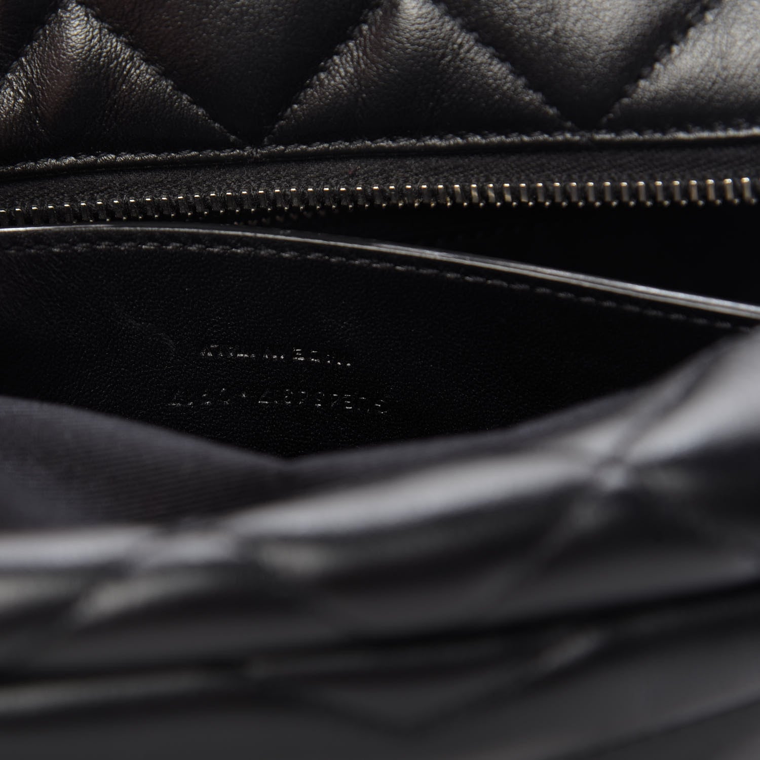 Saint Laurent Calfskin Y Quilted Monogram Small Loulou Bowling Bag Black 9 of 10
