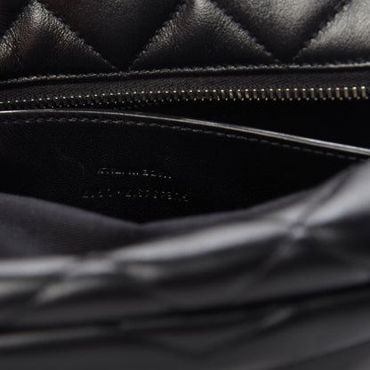 Saint Laurent Calfskin Y Quilted Monogram Small Loulou Bowling Bag Black 9 of 10