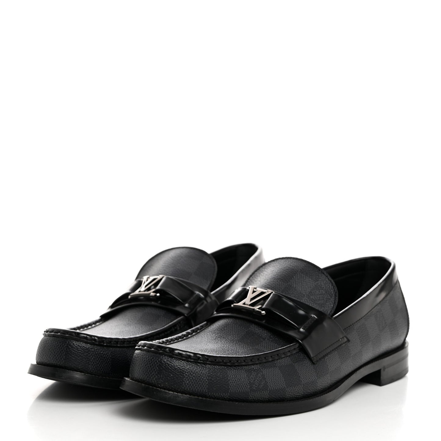 Damier Graphite Calfskin Mens Major Loafers 11