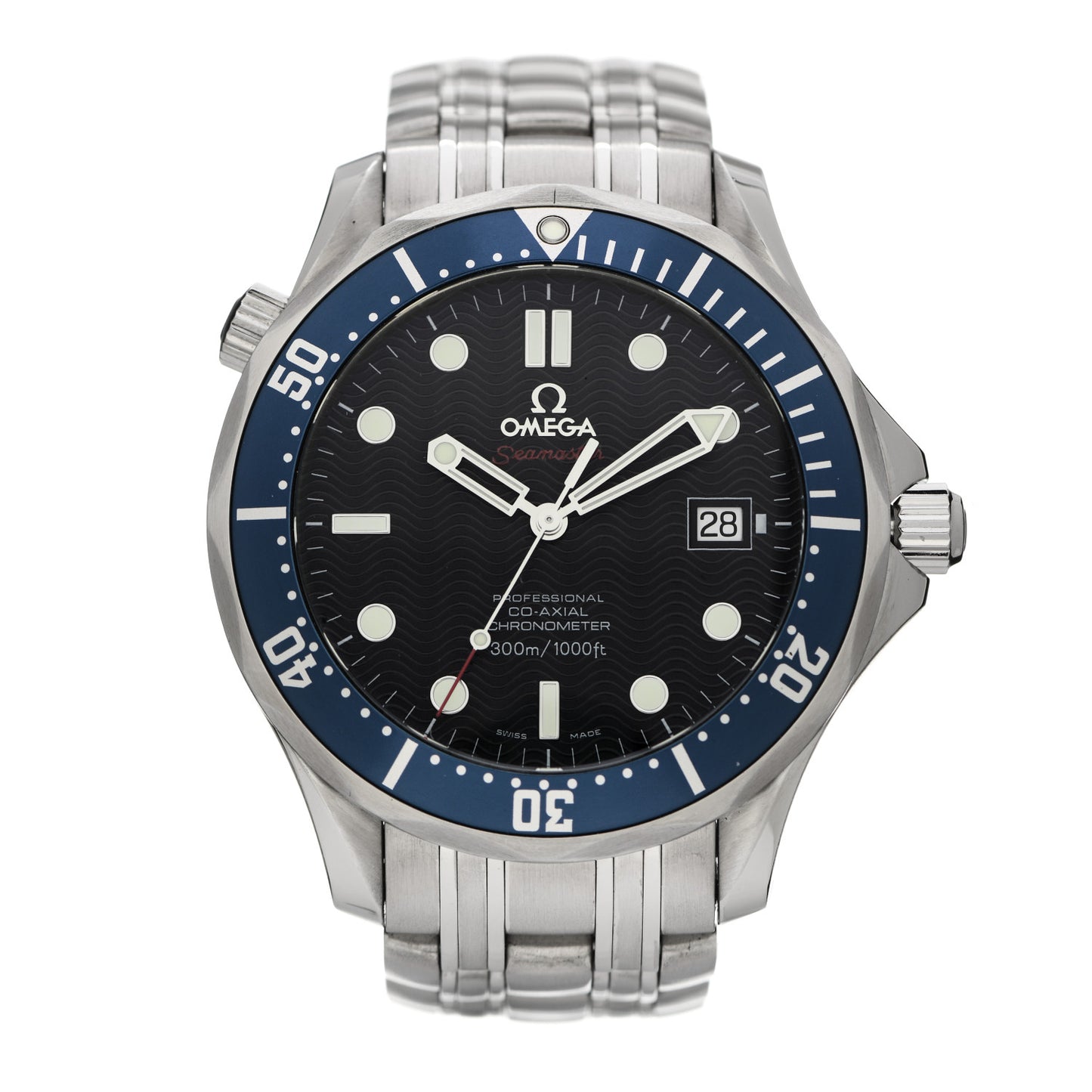 Stainless Steel 41mm Seamaster Professional Co-Axial Automatic Watch Blue 2920.80.91