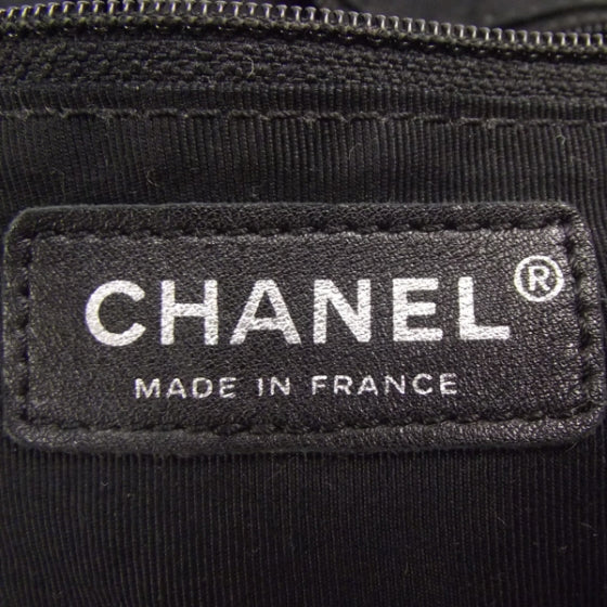 Tweed Boucle Knitting Bag Black