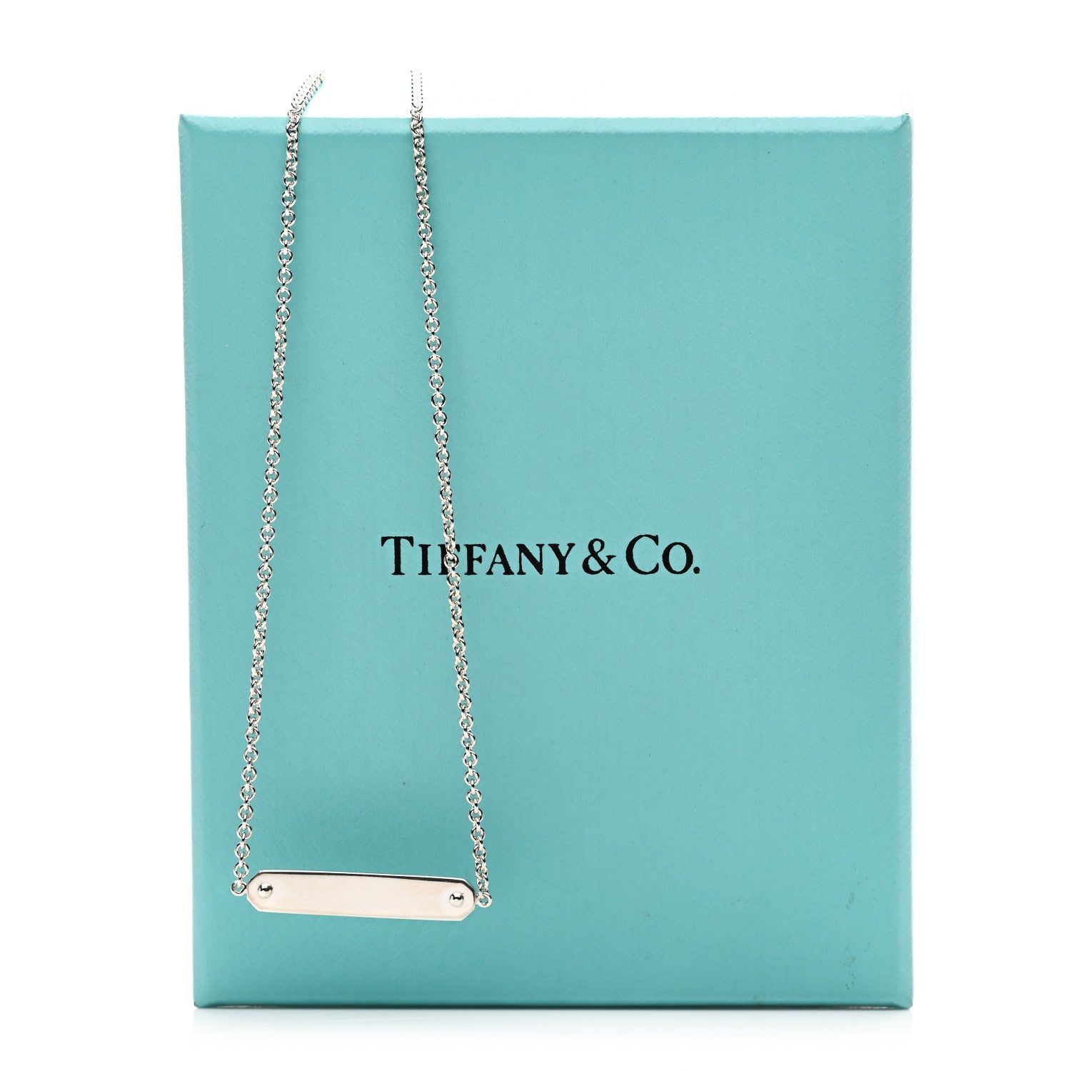 Tiffany Sterling Silver Tag Chain Necklace 6 of 6