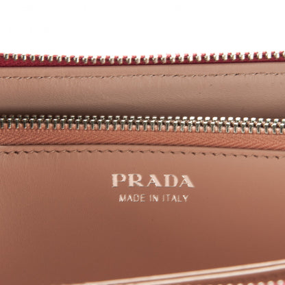 Prada Saffiano Colour Zip Around Wallet Tamaris Pesca 6 of 7
