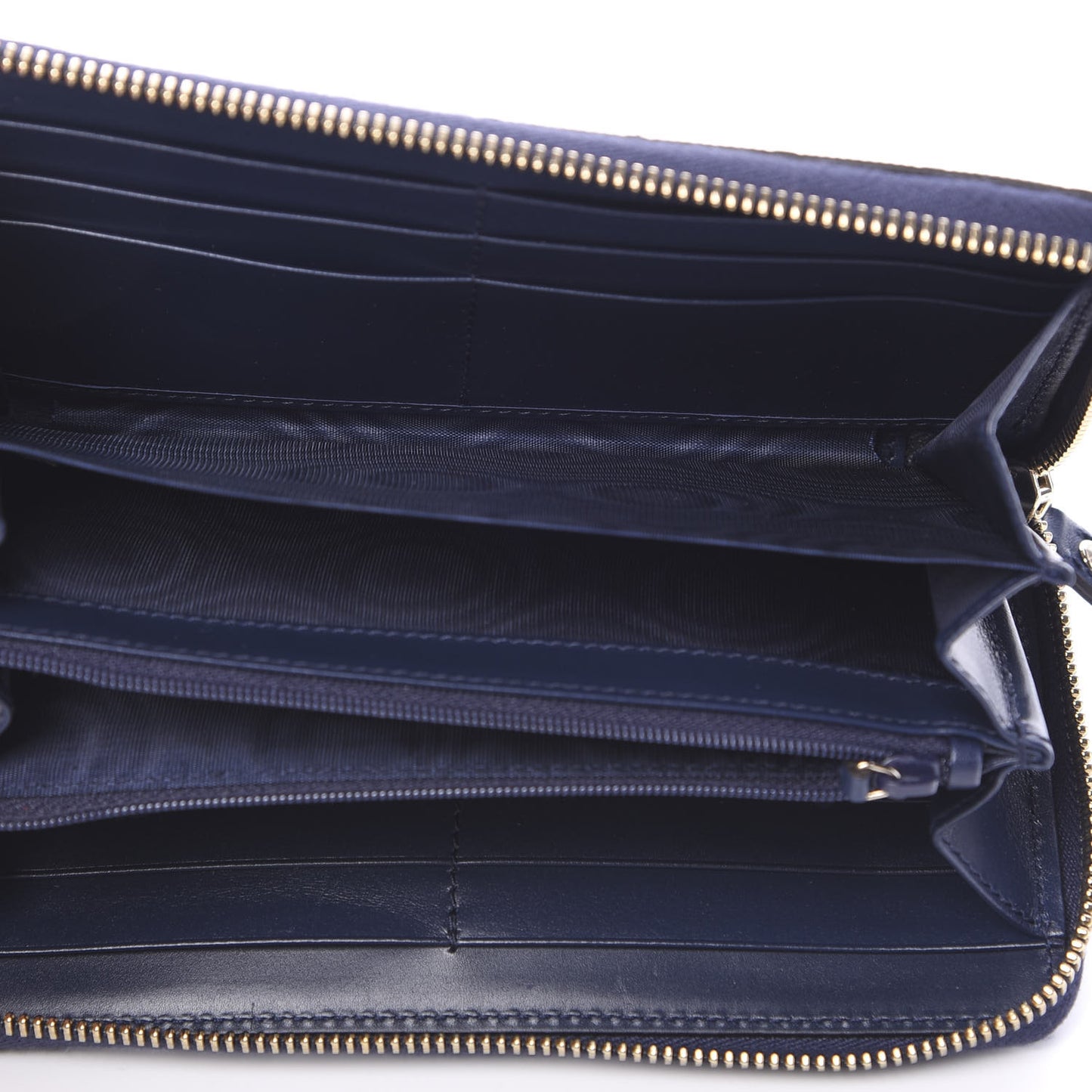 Hilary Lux Bright Diamante Zip Around Wallet Classic Marine