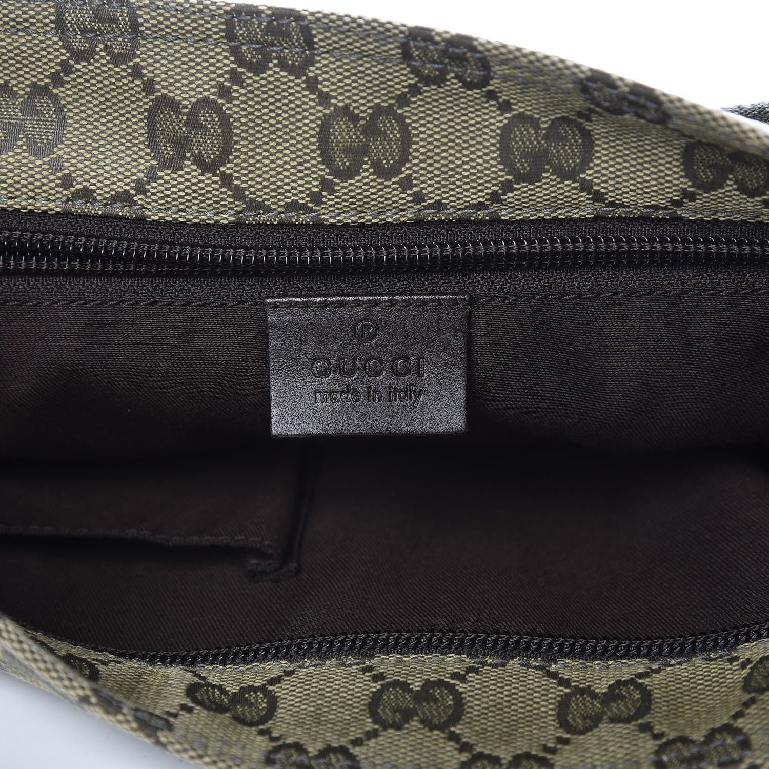 Gucci Monogram Web Small Flat Messenger Crossbody Dark Brown 6 of 10