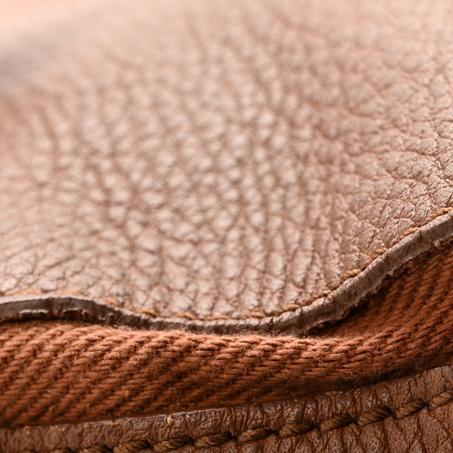 Saint Laurent Calfskin Canvas Large Muse Two Brown 14 of 17