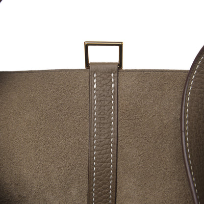 Hermes Taurillon Clemence Picotin Lock 22 MM Etoupe 7 of 11