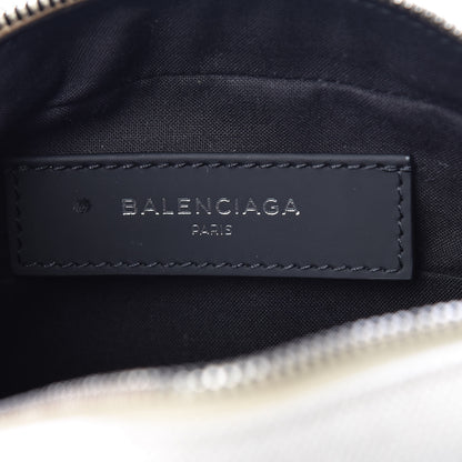 Balenciaga Cotton Canvas Calfskin Neo Lift Belt Bag Natural Black 8 of 10